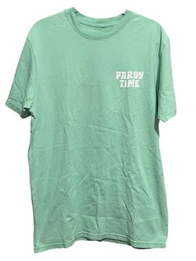 NWT Pardy Time Logo T-Shirt Mint Green Size Small